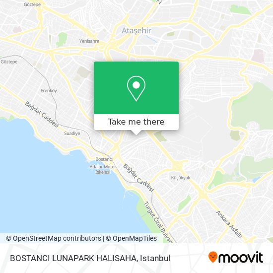 BOSTANCI LUNAPARK HALISAHA map