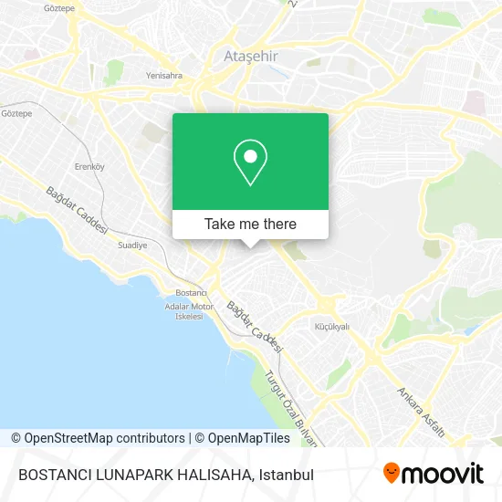 BOSTANCI LUNAPARK HALISAHA map