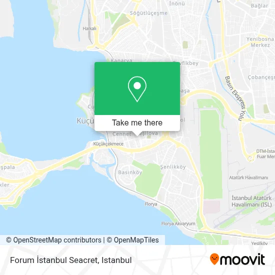 Forum İstanbul Seacret map