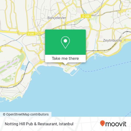 Notting Hill Pub & Restaurant map