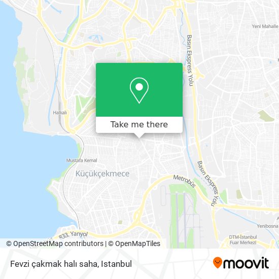 Fevzi çakmak halı saha map