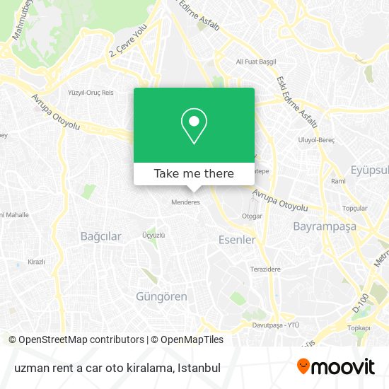 uzman rent a car oto kiralama map