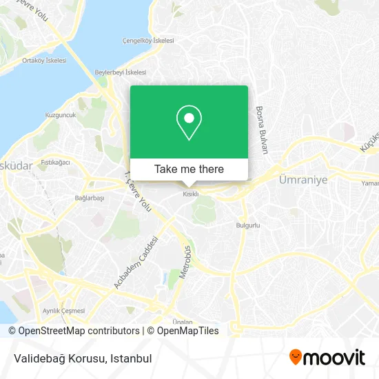 Validebağ Korusu map