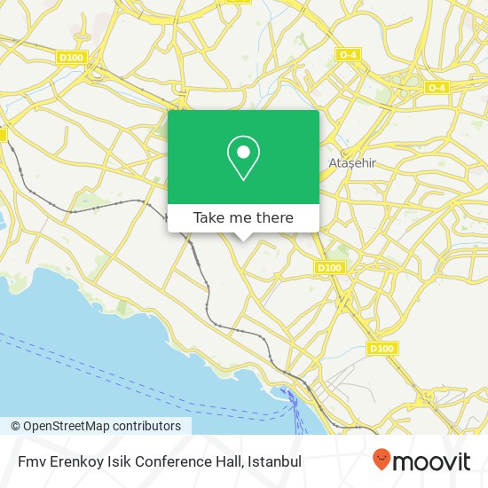 Fmv Erenkoy Isik Conference Hall map