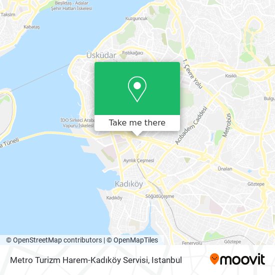 Metro Turizm Harem-Kadıköy Servisi map