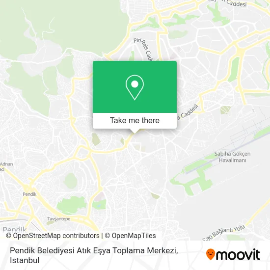Pendik Belediyesi Atık Eşya Toplama Merkezi map