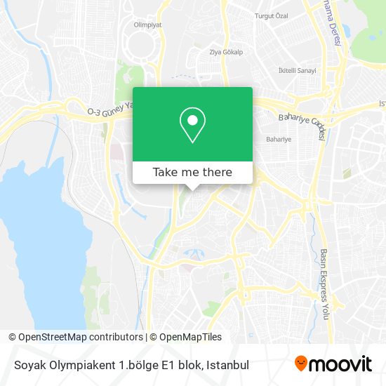 Soyak Olympiakent 1.bölge E1 blok map