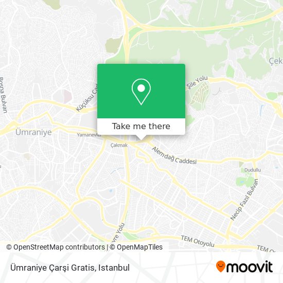 Ümraniye Çarşi Gratis map