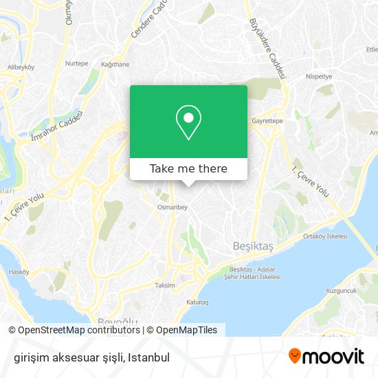 girişim aksesuar şişli map