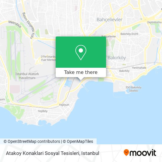 Atakoy Konaklari Sosyal Tesisleri map