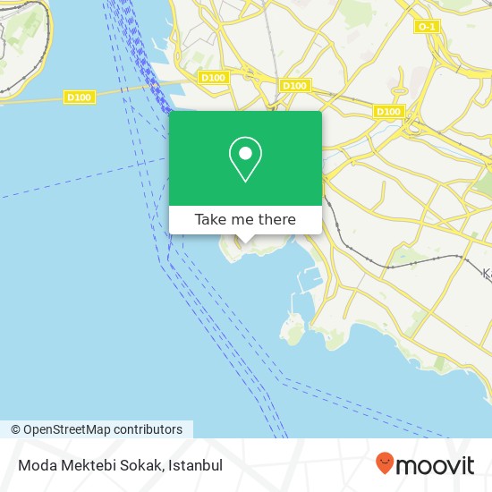 Moda Mektebi Sokak map