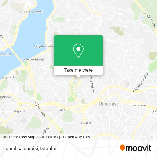 çamlica camisi map