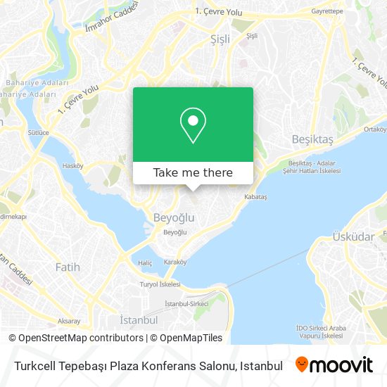 Turkcell Tepebaşı Plaza Konferans Salonu map