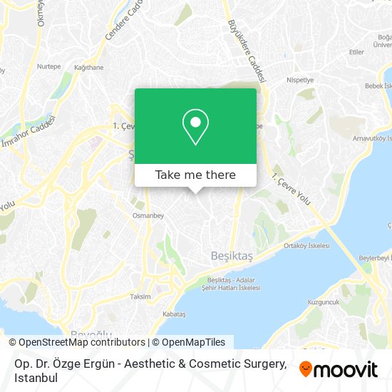Op. Dr. Özge Ergün - Aesthetic & Cosmetic Surgery map