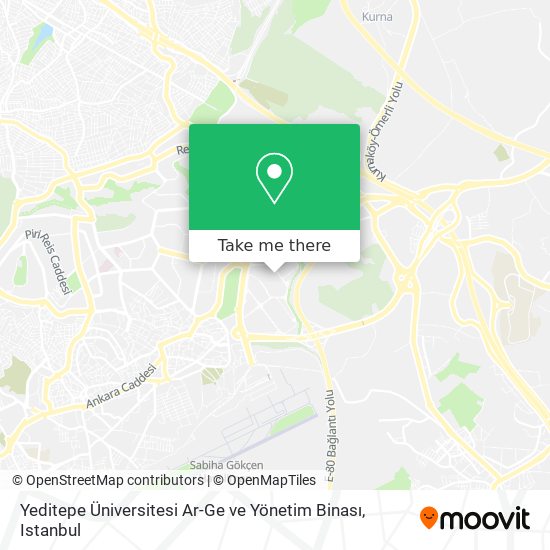 Yeditepe Üniversitesi Ar-Ge ve Yönetim Binası map