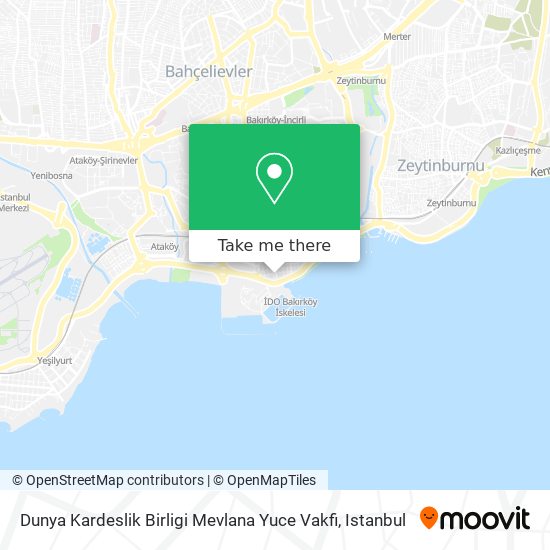 Dunya Kardeslik Birligi Mevlana Yuce Vakfi map