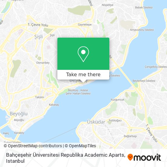 Bahçeşehir Üniversitesi Republika Academic Aparts map