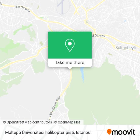 Maltepe Üniversitesi helikopter pisti map