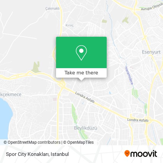 Spor City Konakları map