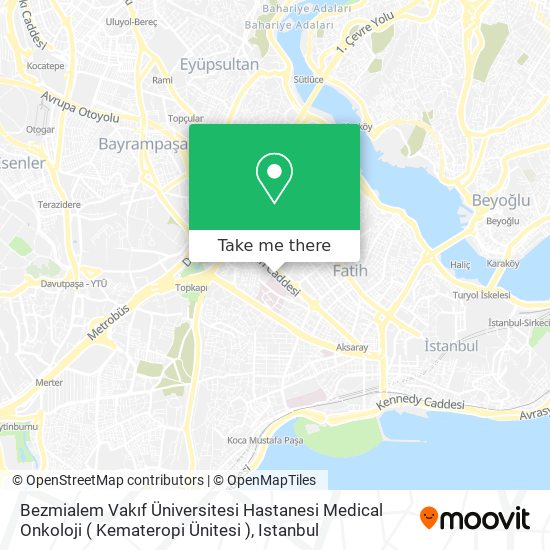 Bezmialem Vakıf Üniversitesi Hastanesi Medical Onkoloji ( Kemateropi Ünitesi ) map