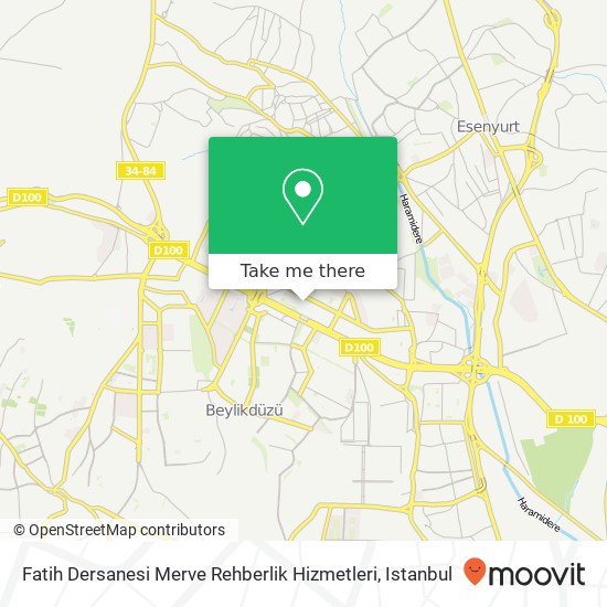 Fatih Dersanesi  Merve Rehberlik Hizmetleri map