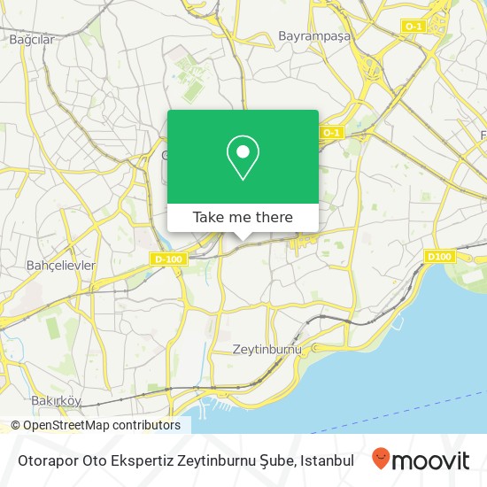 Otorapor Oto Ekspertiz Zeytinburnu Şube map