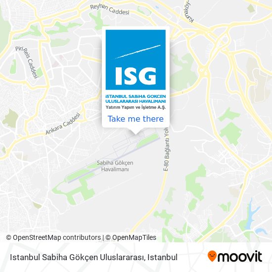 Istanbul Sabiha Gökçen Uluslararası map