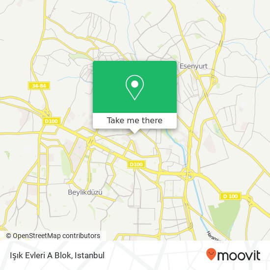 Işık Evleri A Blok map