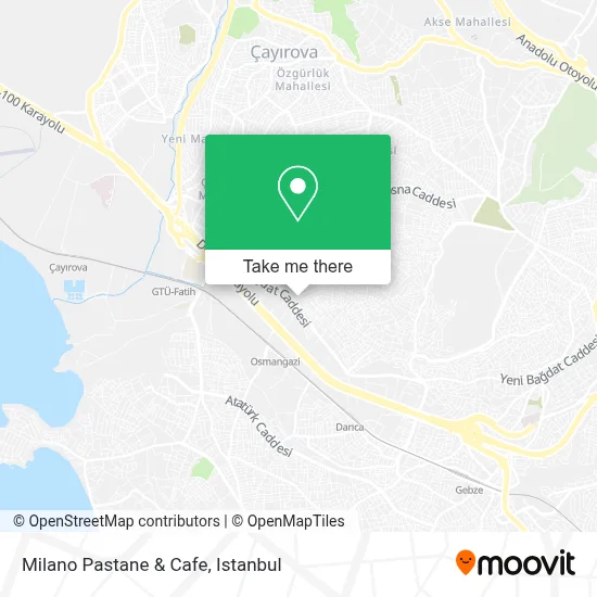 Milano Pastane & Cafe map