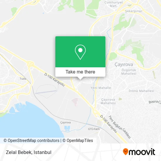 Zelal Bebek map