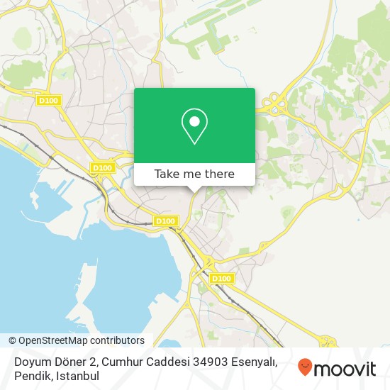 Doyum Döner 2, Cumhur Caddesi 34903 Esenyalı, Pendik map