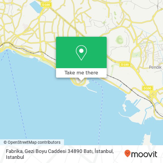 Fabrika, Gezi Boyu Caddesi 34890 Batı, İstanbul map