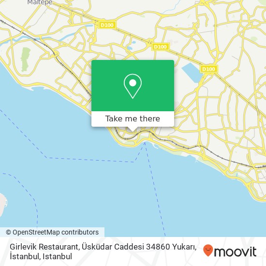 Girlevik Restaurant, Üsküdar Caddesi 34860 Yukarı, İstanbul map