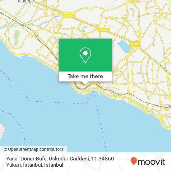 Yanar Döner Büfe, Üsküdar Caddesi, 11 34860 Yukarı, İstanbul map