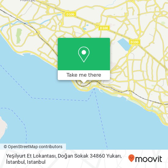 Yeşilyurt Et Lokantası, Doğan Sokak 34860 Yukarı, İstanbul map