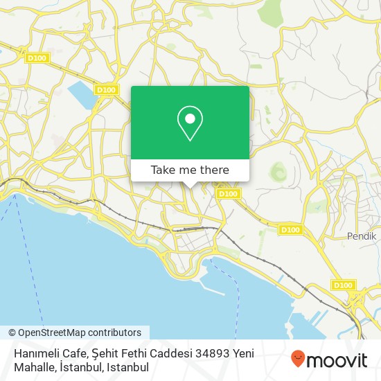 Hanımeli Cafe, Şehit Fethi Caddesi 34893 Yeni Mahalle, İstanbul map