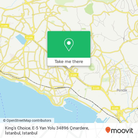 King's Choice, E-5 Yan Yolu 34896 Çınardere, İstanbul map