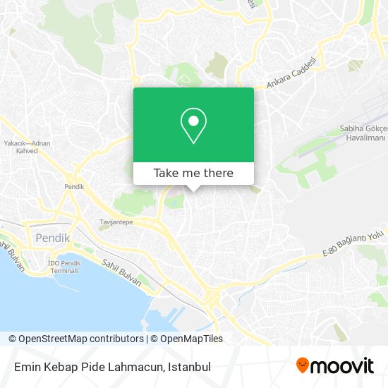 Emin Kebap Pide Lahmacun map