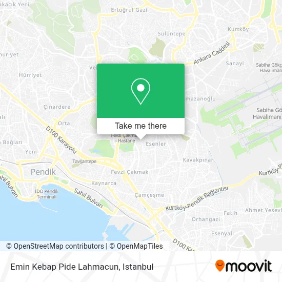 Emin Kebap Pide Lahmacun map