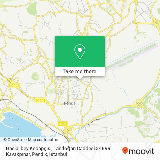 Hacıalibey Kebapçısı, Tandoğan Caddesi 34899 Kavakpınar, Pendik map