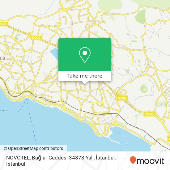 NOVOTEL, Bağlar Caddesi 34873 Yalı, İstanbul map