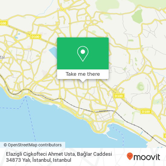 Elazigli Cigkofteci Ahmet Usta, Bağlar Caddesi 34873 Yalı, İstanbul map