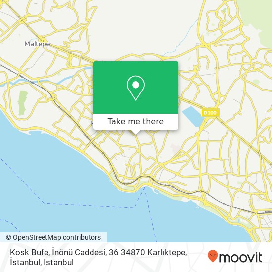 Kosk Bufe, İnönü Caddesi, 36 34870 Karlıktepe, İstanbul map