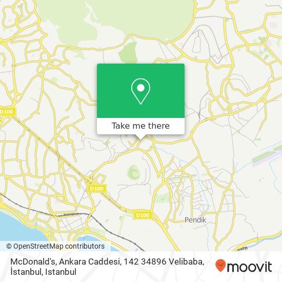 McDonald's, Ankara Caddesi, 142 34896 Velibaba, İstanbul map