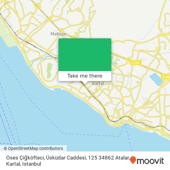 Oses Çiğköfteci, Üsküdar Caddesi, 125 34862 Atalar, Kartal map