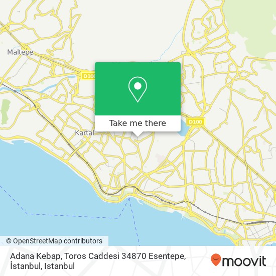 Adana Kebap, Toros Caddesi 34870 Esentepe, İstanbul map