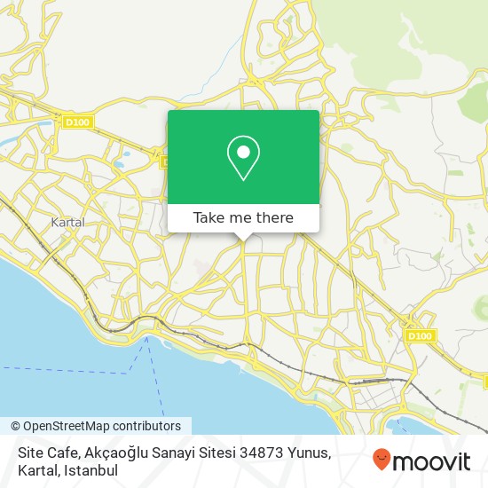 Site Cafe, Akçaoğlu Sanayi Sitesi 34873 Yunus, Kartal map