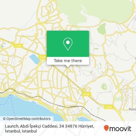 Launch, Abdi İpekçi Caddesi, 34 34876 Hürriyet, İstanbul map