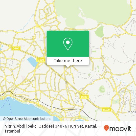 Vitrin, Abdi İpekçi Caddesi 34876 Hürriyet, Kartal map