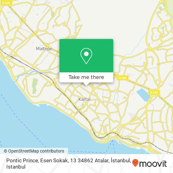Pontic Prince, Esen Sokak, 13 34862 Atalar, İstanbul map